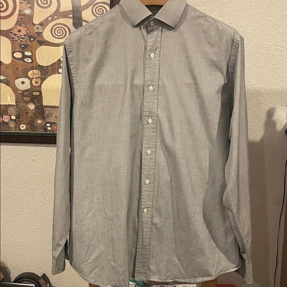 Ralph Lauren Men's Light Gray Dress Shirt